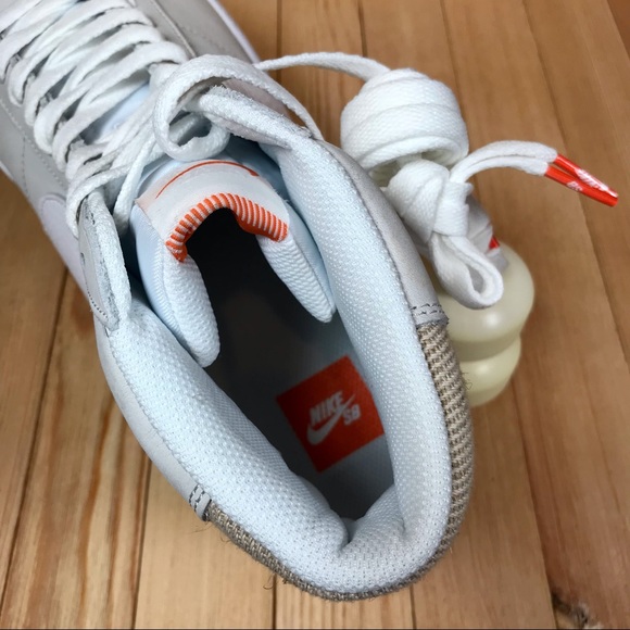 Nike SB Zoom Blazer Mid ISO Unbleached Skate Shoes - Picture 4 of 5